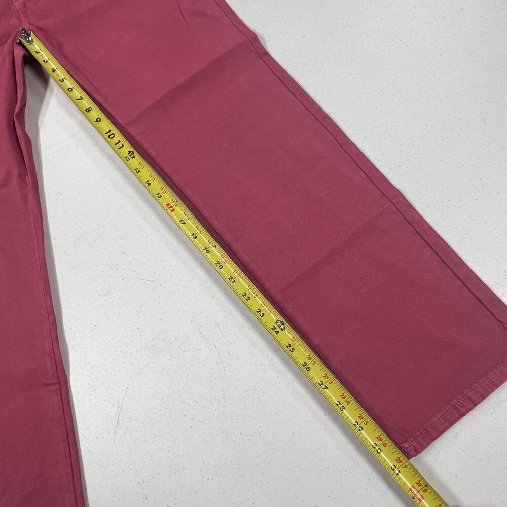 johnnie-O Carmel Sateen 5-Pocket Pants Malibu Red Size 38X32 - Picture 4 of 10